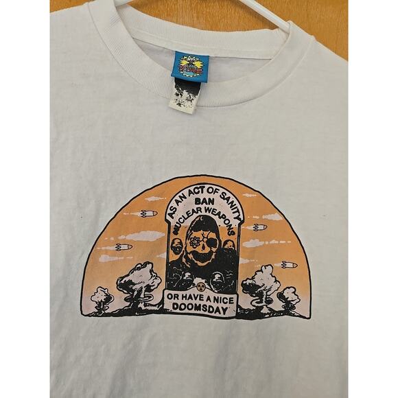 Teenager Brand Graphic Tee Long Sleeve Size Small "Have A Nice Doomsday" - Picture 2 of 6